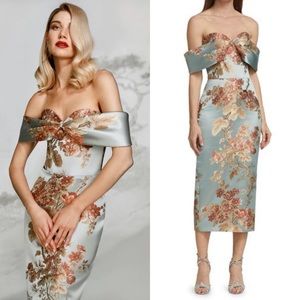 Rasario off the shoulder floral jacquard. Beautiful fabric!